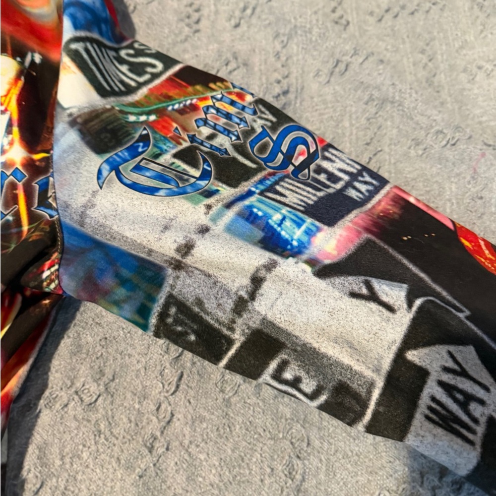 Vibrant Cityscape Bomber Jacket - image 5